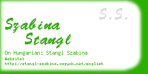 szabina stangl business card